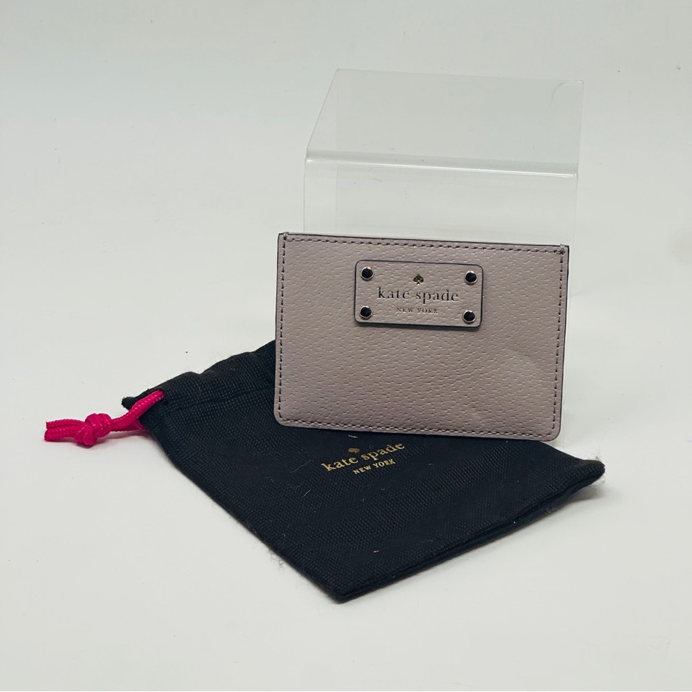 Kate Spade New York Card Holder Wallet NIB Adi Grove Street Model Almodine Beige